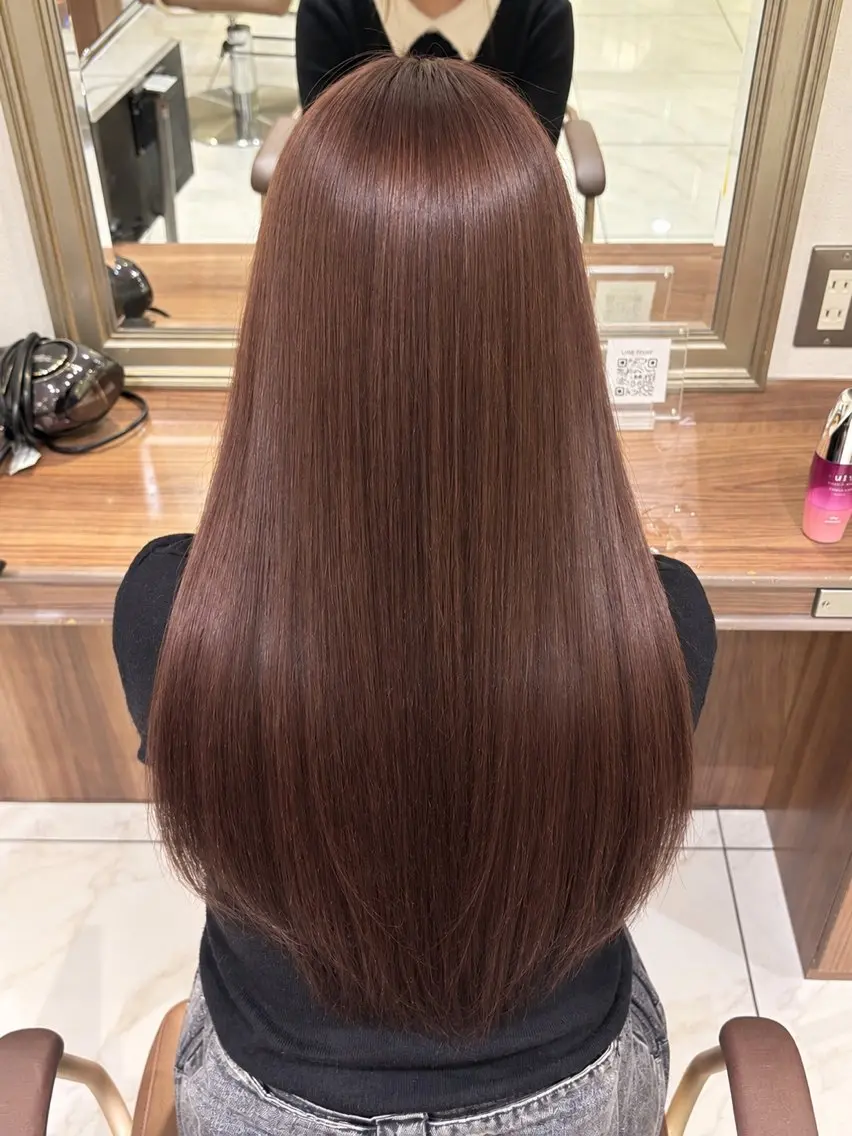 ロング ヘアカラー トリートメント Ash桜新町 きあらのヘアスタイル