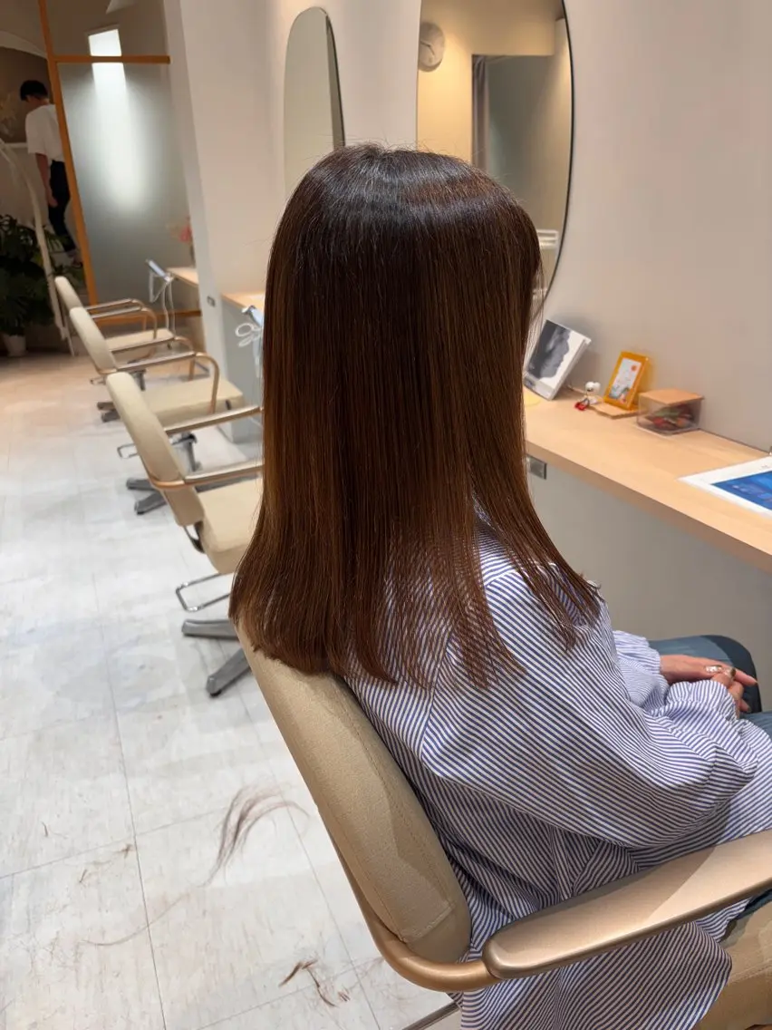 セミロング 小林 琉花のヘアスタイル