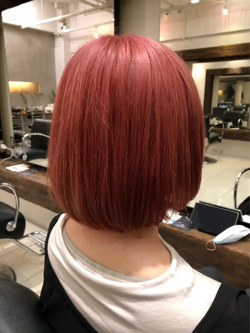 ショート ヘアカラー かがみ/メンテナンス カット無料のヘアスタイル