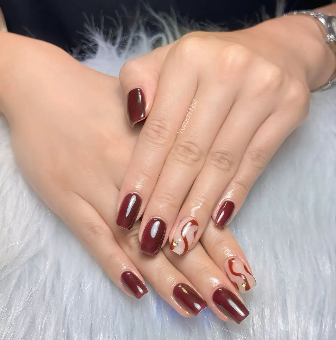 ネイル フットネイル 夏ネイル ワンホンネイル ハンドネイル ハンドケア Yuzuchi Nailのネイルデザイン
