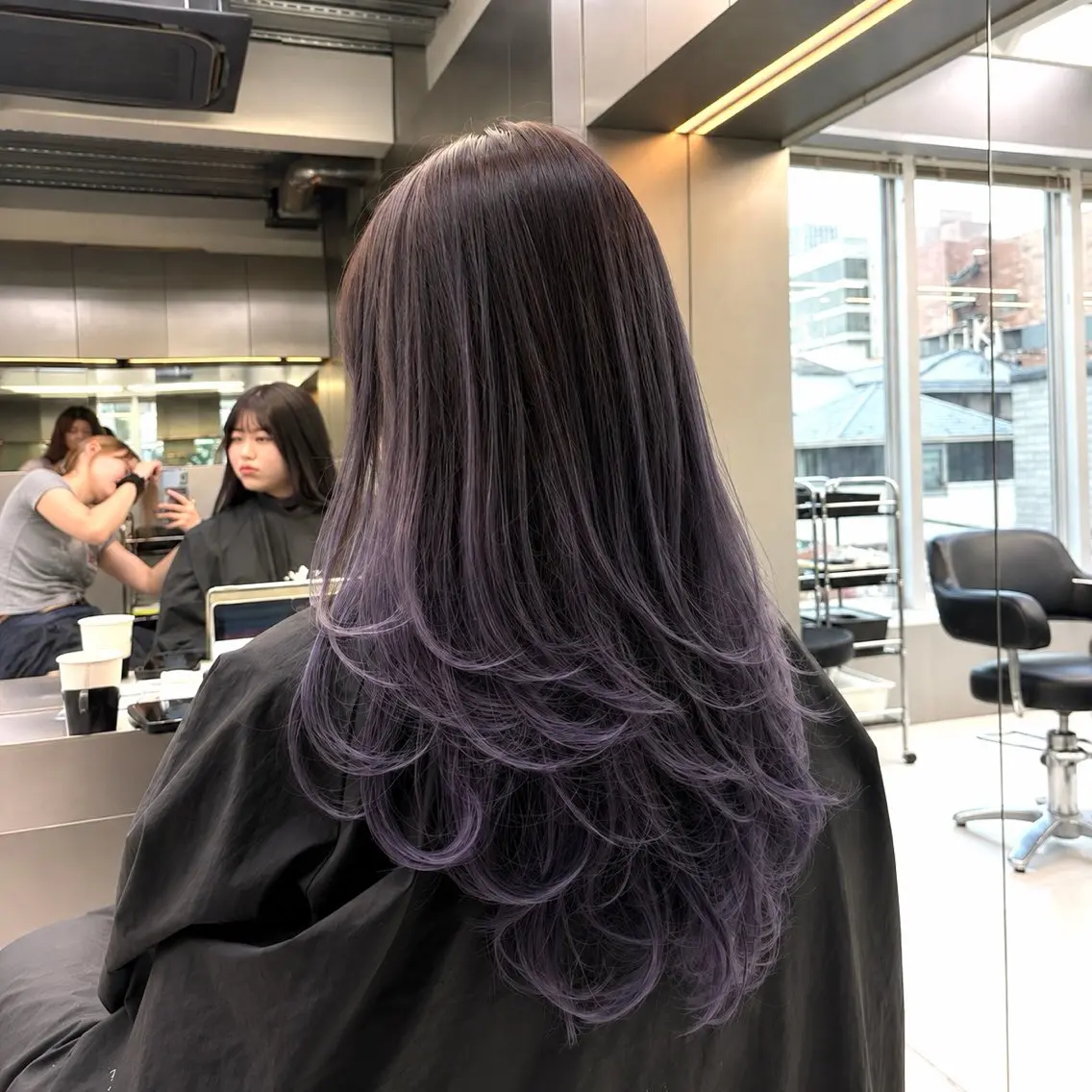 ロング カット ヘアカラー トリートメント 🫧バレイヤージュ/ ハイライト/ミズキのヘアスタイル