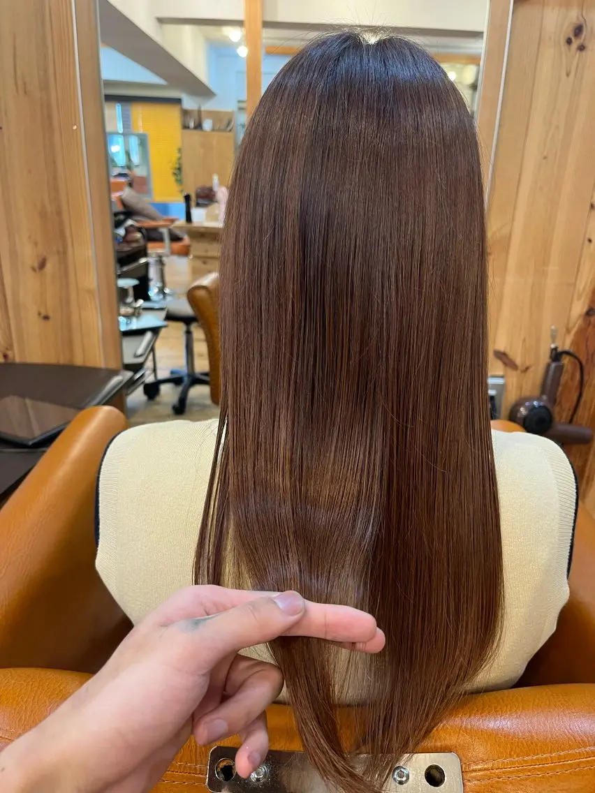 ロング ⚪️髪質改善 縮毛 店長 コウ⚪️のヘアスタイル