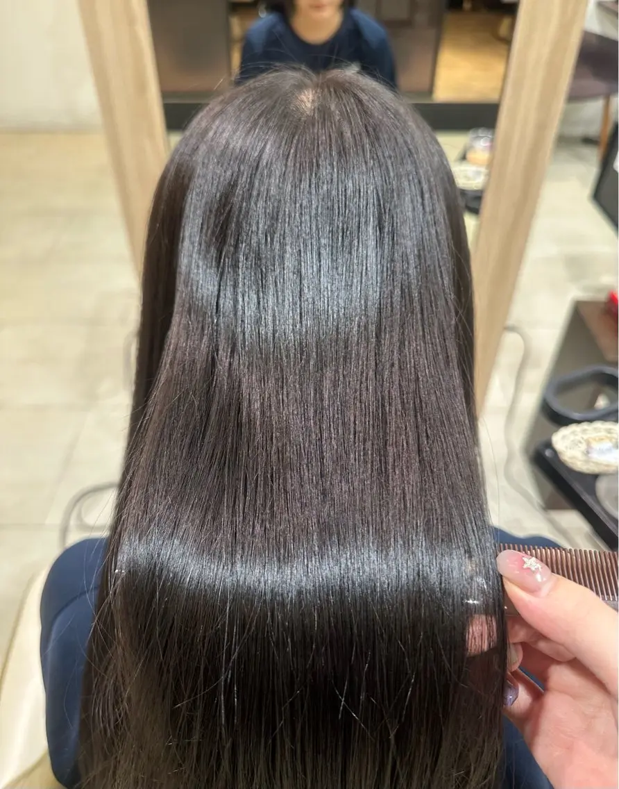 ロング カラー 髪質改善 ヘアカラー 小野 紋樺のヘアスタイル