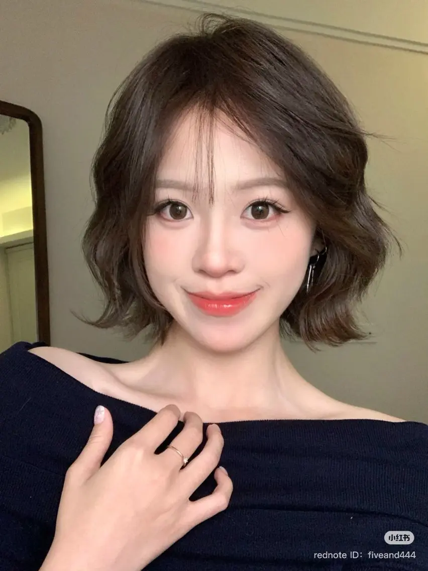 ミディアム パーマ ミディアムパーマ ボブ ボブパーマ RYOのヘアスタイル