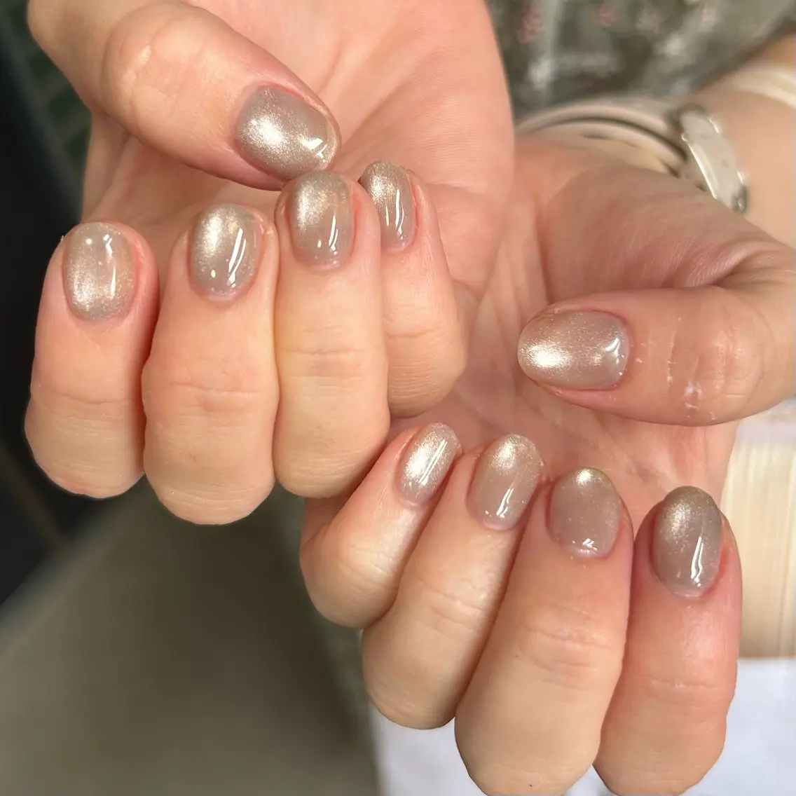 ネイル マグネットネイル フットネイル shine'an fuka🌿🫧のネイルデザイン