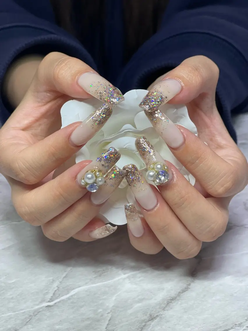 ネイル 長さ出し RUARI RISAのネイルデザイン