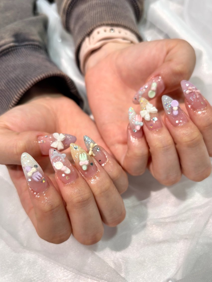 ネイル グラデーション パステルネイル ハンドネイル S. YUIのネイルデザイン