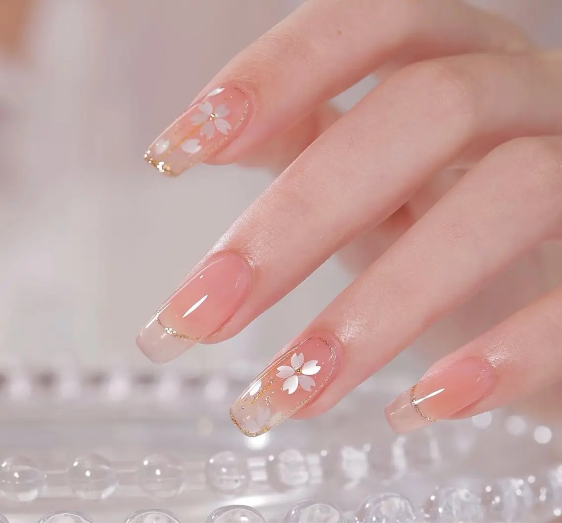 ネイル チークネイル 長さ出し フットネイル フレンチネイル ジェルネイル Fancy nail salonのネイルデザイン