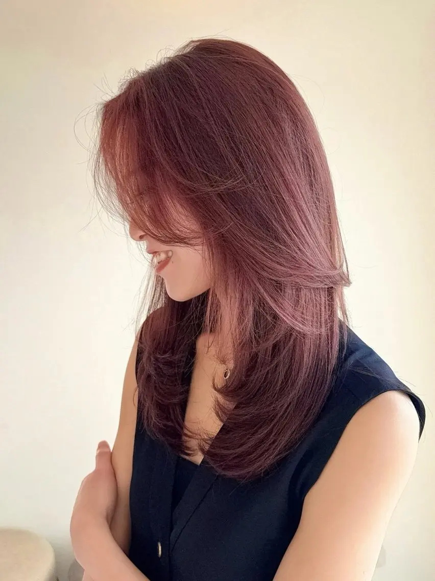 セミロング 🫧はるか🫧 透明感・髪質改善のヘアスタイル