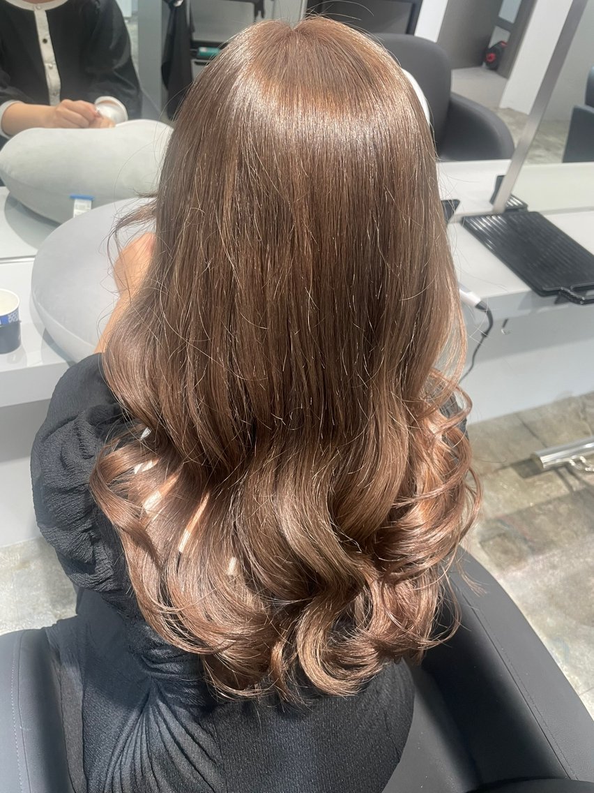 ロング ヘアカラー トリートメント 🎀EIGHT梅田/ haduki🎀のヘアスタイル