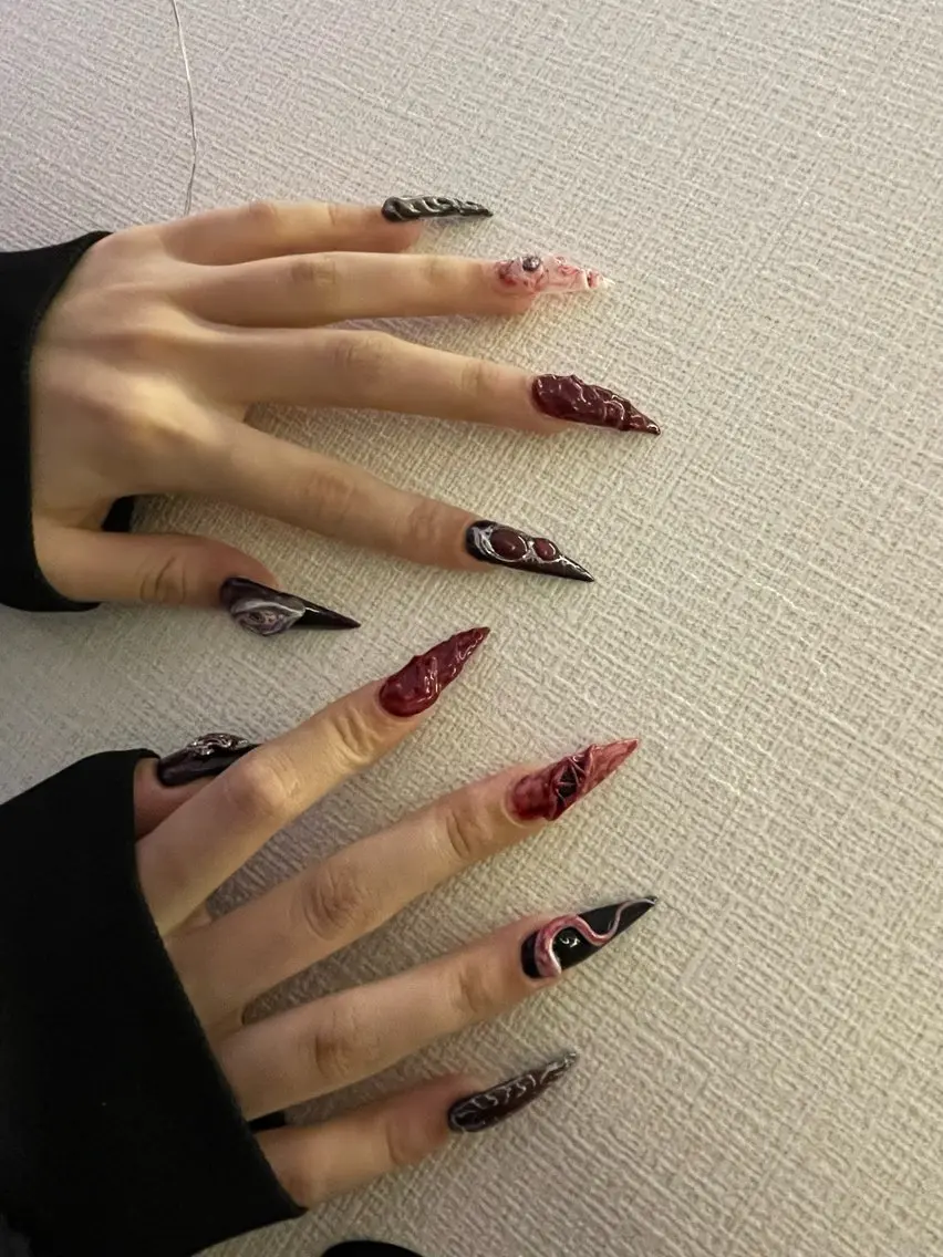 ネイル 成人式 ジェルネイル ネイルチップ MoMoA Nail ネイル長さ出し専門店のネイルデザイン