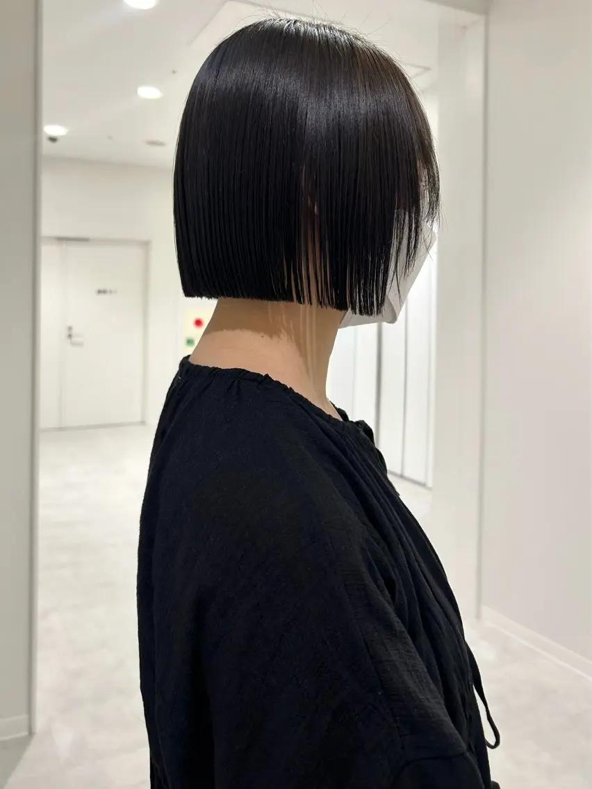 ショート カット 👔ボブ﹨髪質改善 ストレート🩳ももかのヘアスタイル