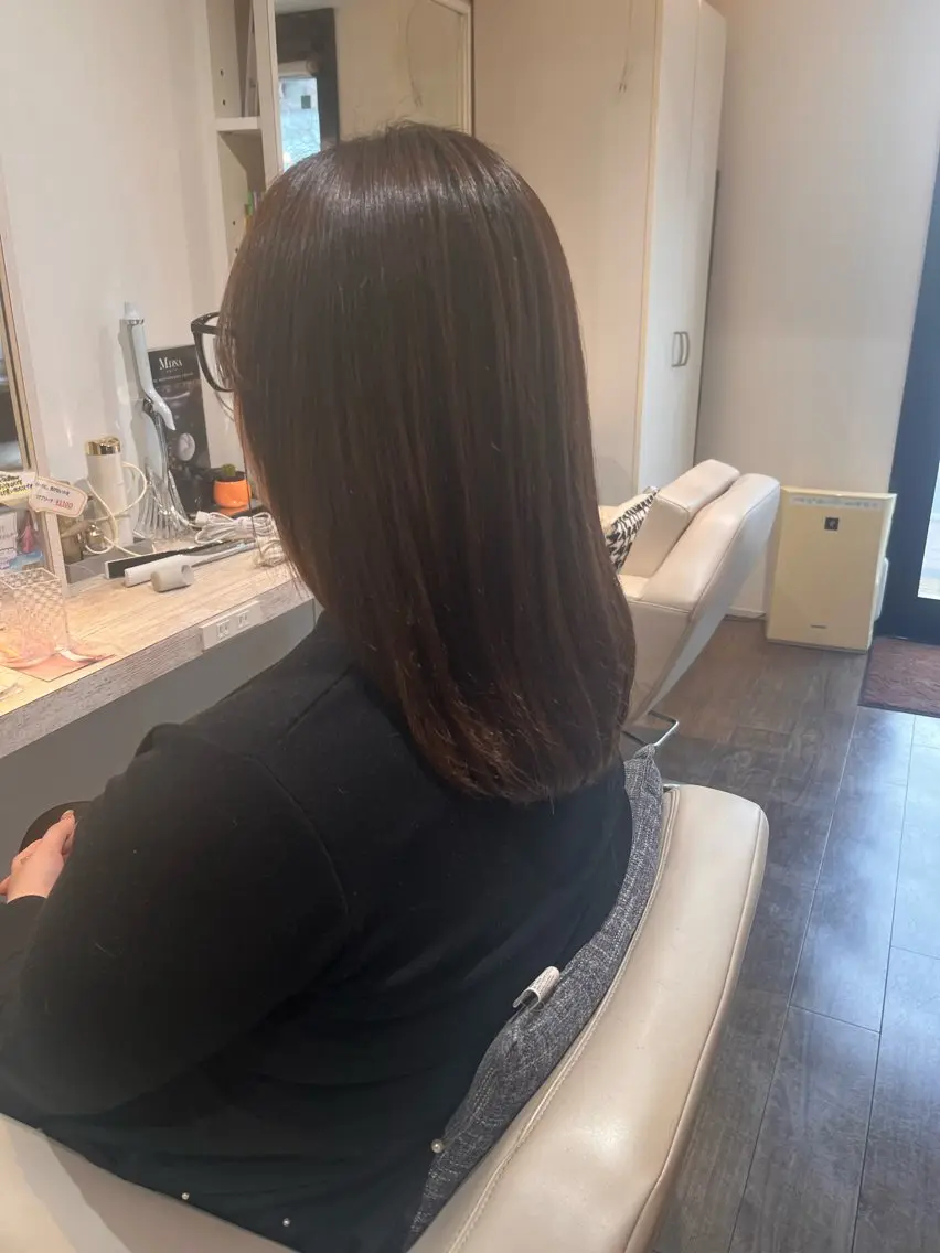 セミロング 福本 好子のヘアスタイル