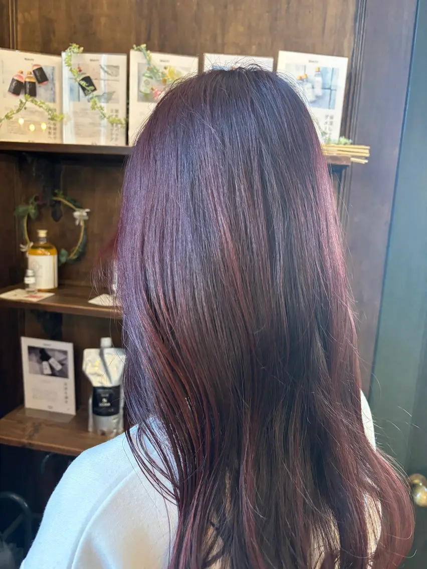 カラー ブリーチ ブリーチなしカラー ヘアカラー ifh本店 塩原安美香のヘアスタイル
