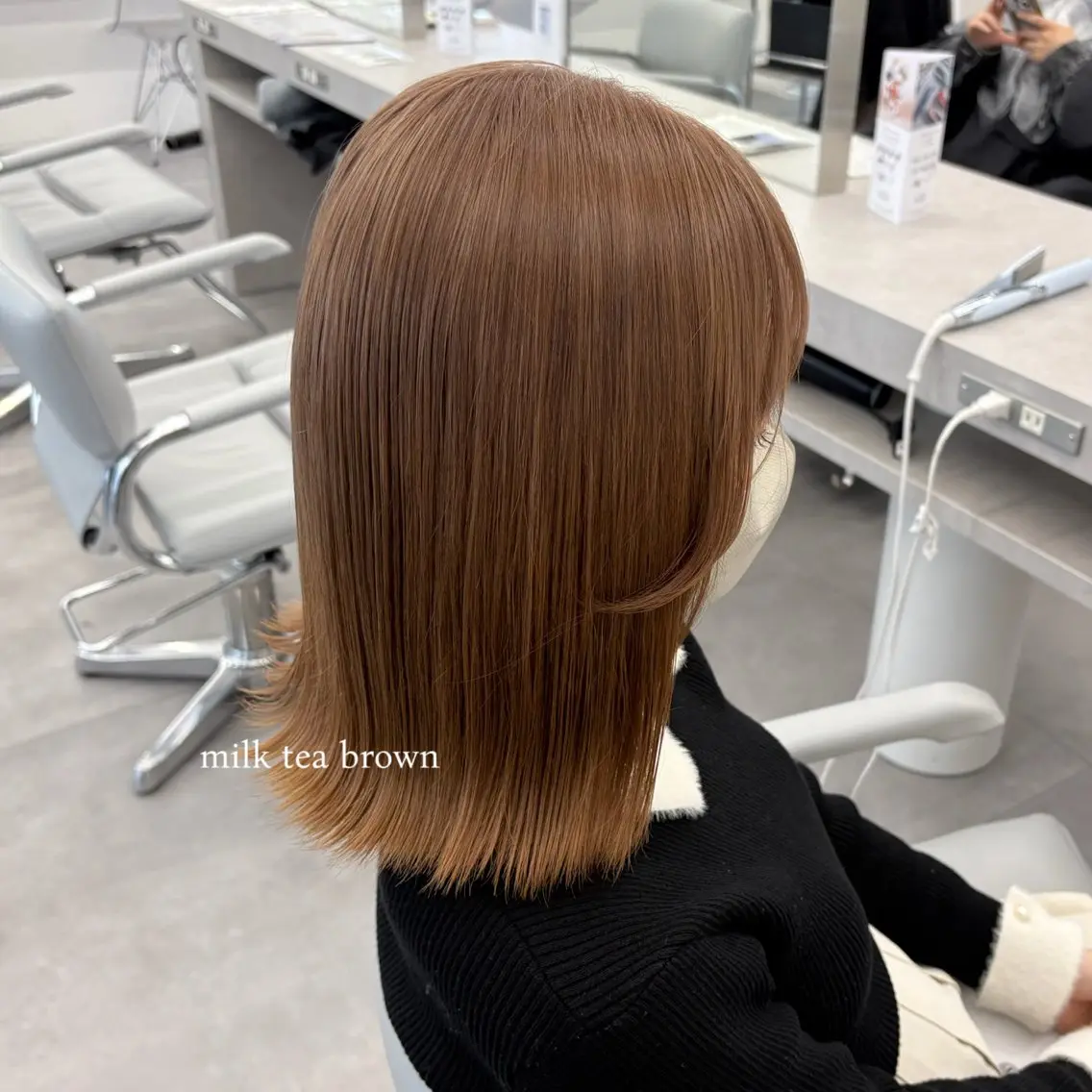 ミディアム カラー ヘアカラー トリートメント 🎀ハイトーン🎀 ケアブリーチmikuのヘアスタイル