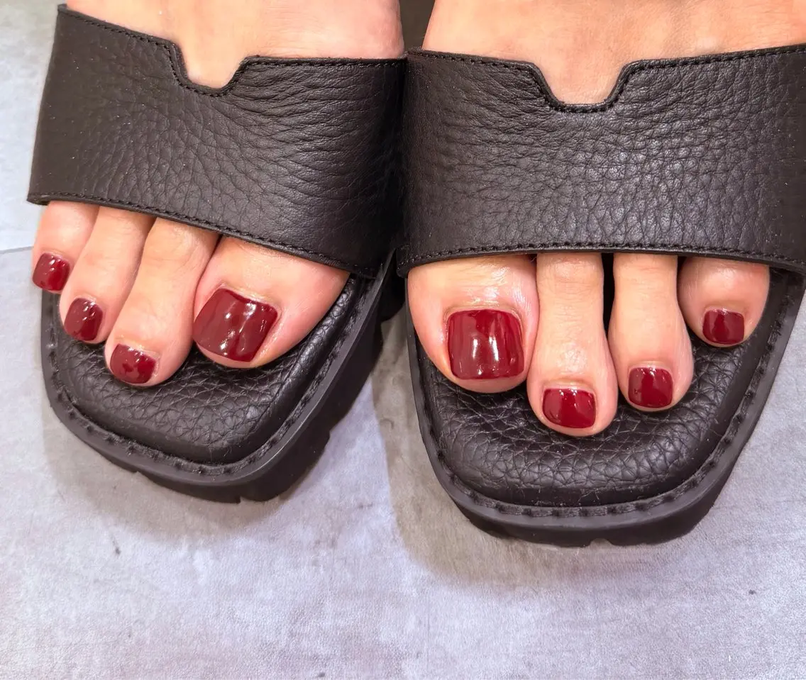 ネイル ボルドー ワンカラーネイル 井戸nail| 渋谷のネイルデザイン