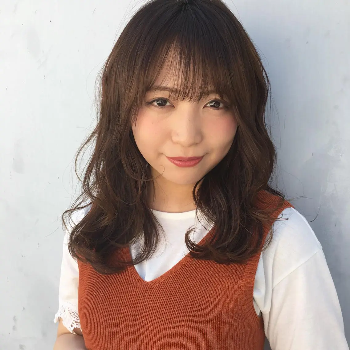 ミディアム カラー パーマ ヘアカラー 銀座🤍ボブ/ ミディアム/佐野夢美のヘアスタイル