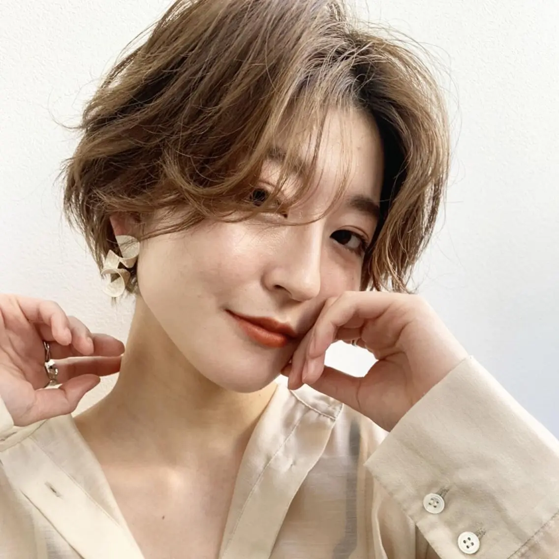 ミディアム ヘアアレンジ ミディアムパーマ ボブ ハイライト 髪質改善 縮毛矯正 オーダー  府中のヘアスタイル