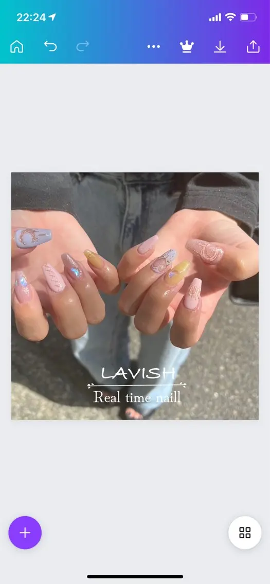 ネイル LAVISH 大和店 emi･:*+のネイルデザイン