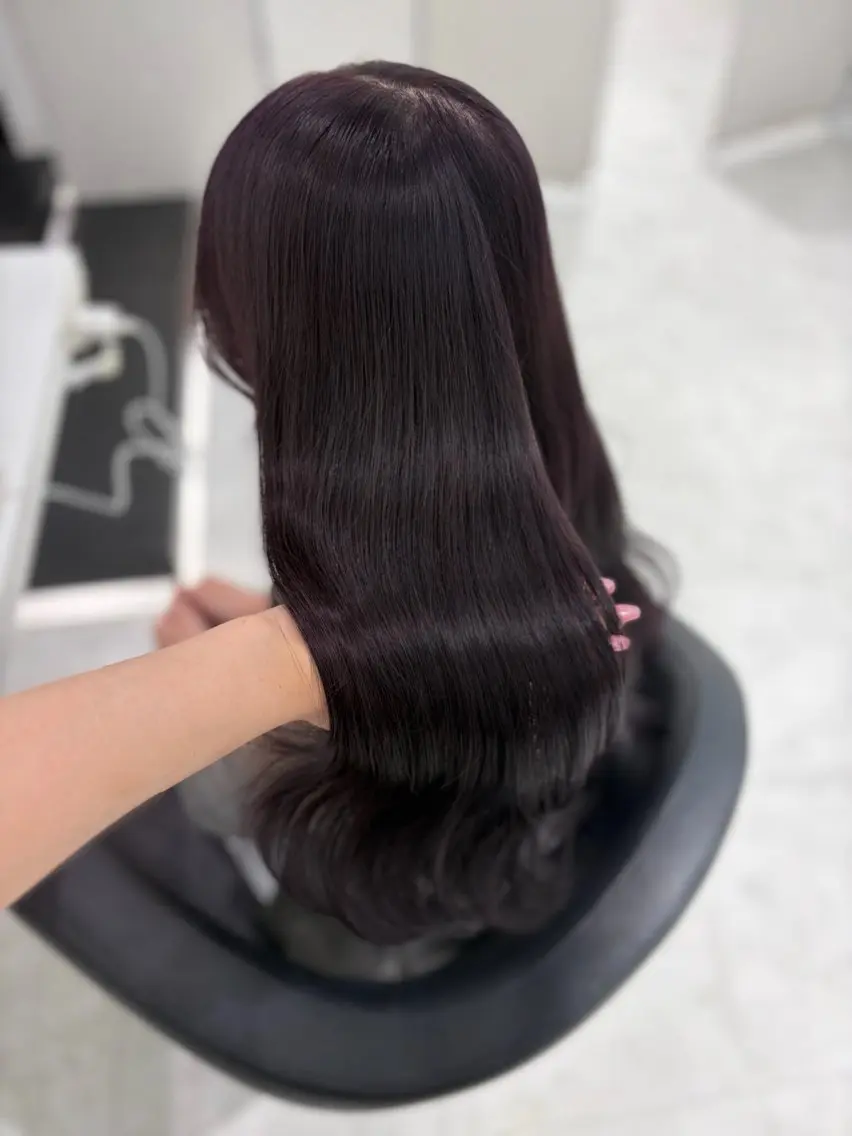 ロング カラー ヘアアレンジ カット ヘアカラー 縮毛矯正 💓色落ちまで綺麗な 垢抜けカラー💓のヘアスタイル