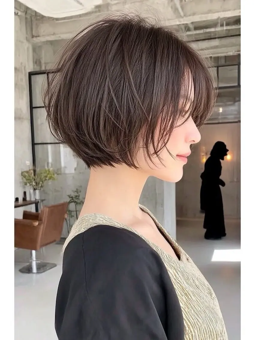 ショート ショートボブ ボブ くびれヘア ショートヘア 無料募集/大人可愛い ショートカット 日向のヘアスタイル