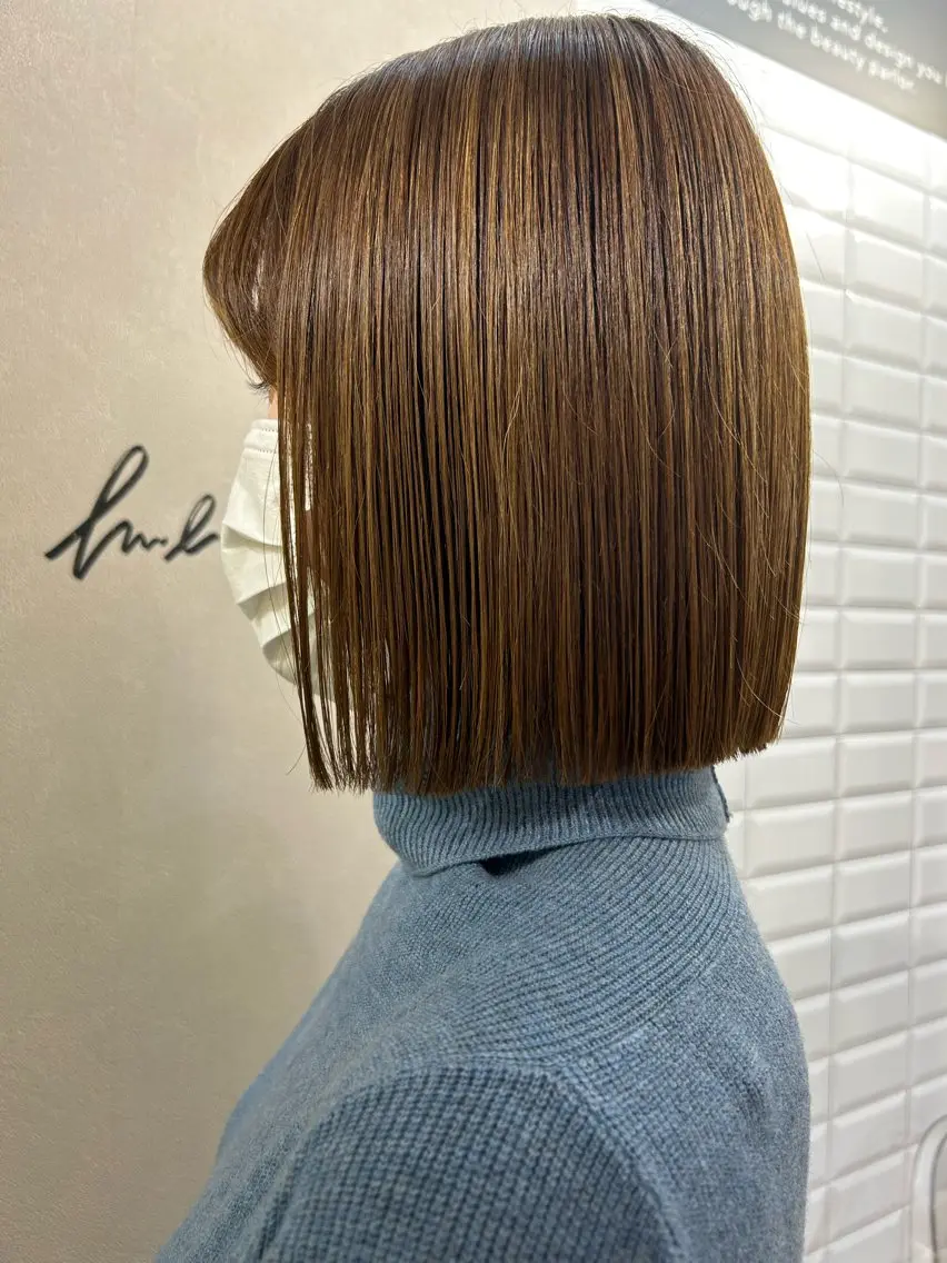 ショート ボブ カット トリートメント hubhair レイヤー/透明感のヘアスタイル