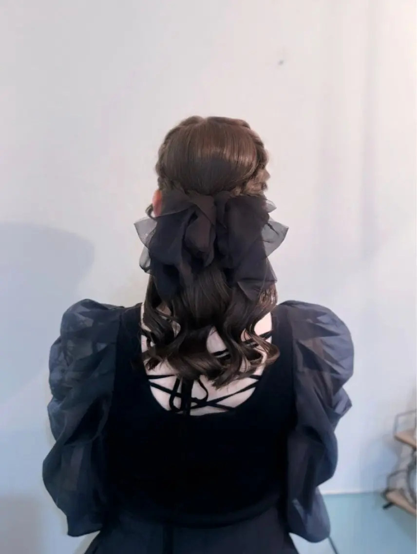 ヘアアレンジ ヘアセット 🎀艶カラー/ヘアメ しおり🎀のヘアスタイル