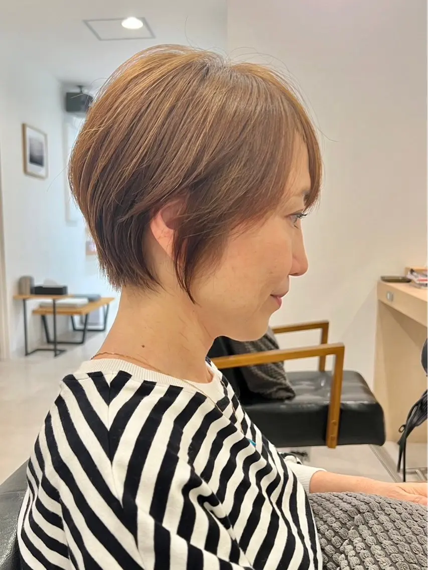 ショート 福井 茉菜美のヘアスタイル