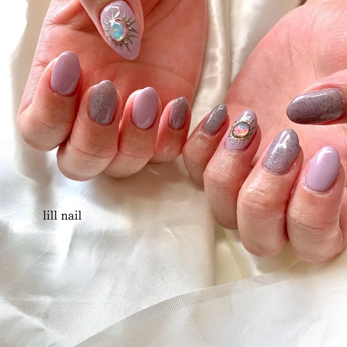ミディアム pllia beautyのネイルデザイン