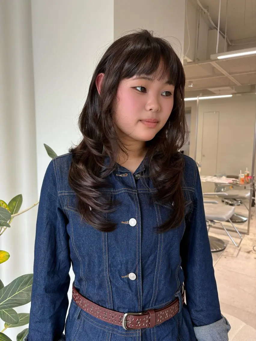 ロング カラー レイヤーカット カット 海外レイヤー /NAGISAのヘアスタイル