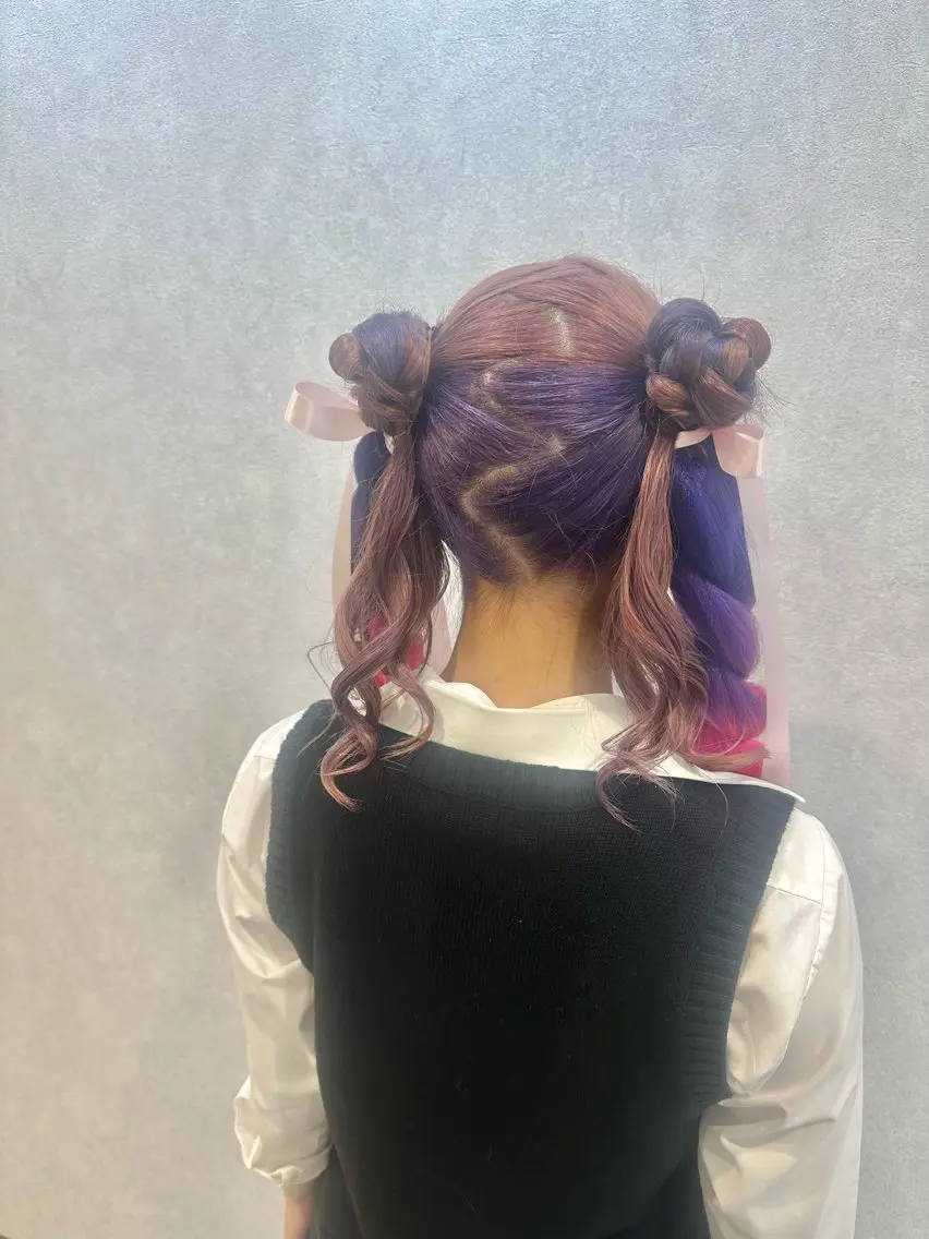 ロング ヘアアレンジ ヘアセット 艶髪/酸性ストレート /髪質改善/内村麻衣のヘアスタイル