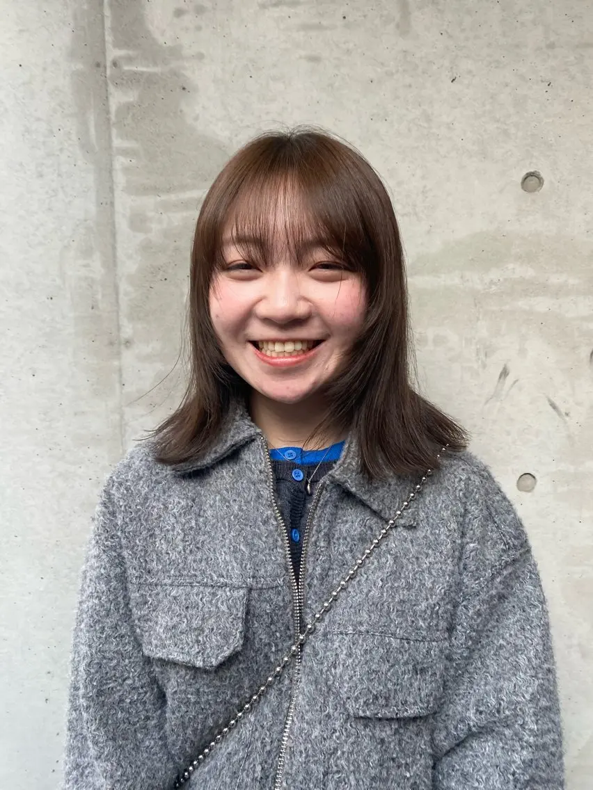 ミディアム カラー カット ヘアカラー ソノダ リコのヘアスタイル