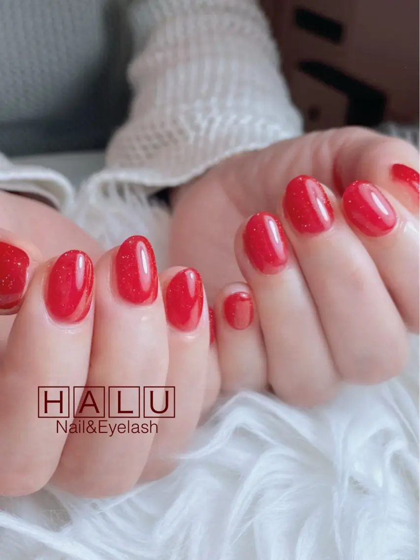 ネイル ラメ(グリッター) HALU ハルのネイルデザイン