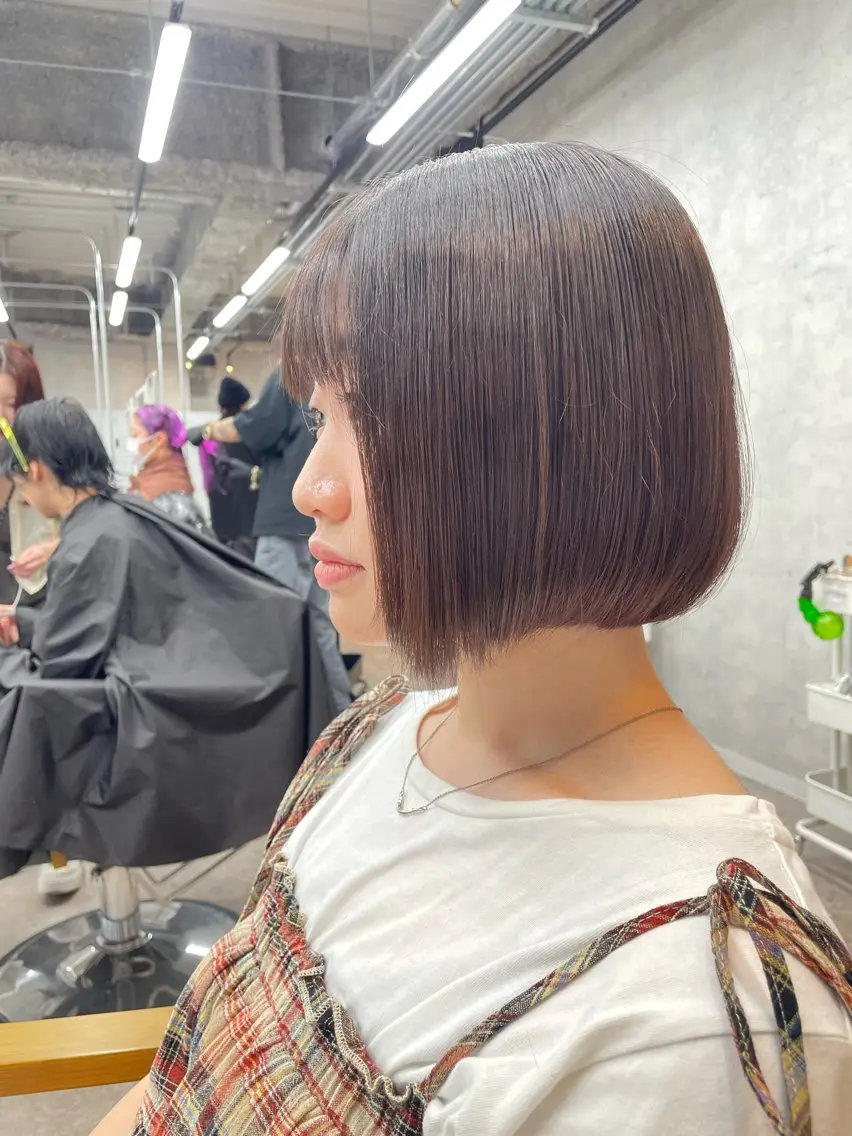 ショート カラー カット ヘアカラー トリートメント 似合わせ🌿‬髪質 改善🧸RYUGOのヘアスタイル