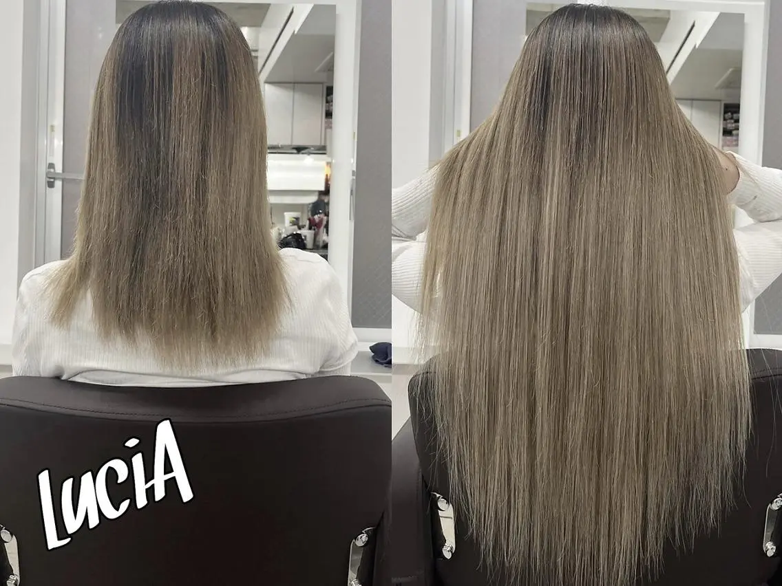 ロング ヘアアレンジ カラー エクステ7:30〜 LuciA\5900のヘアスタイル
