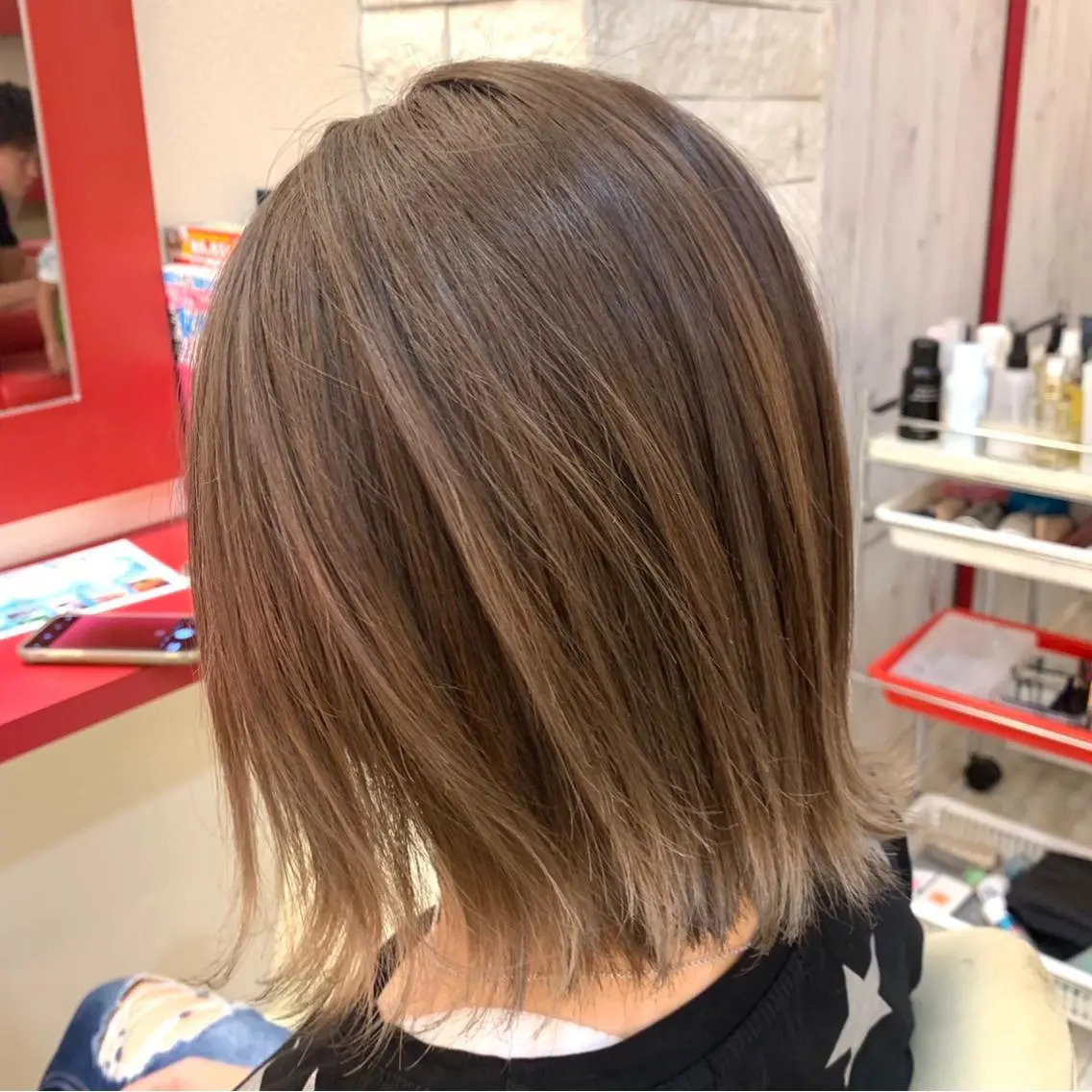 ミディアム カラー 櫻井 なんなのヘアスタイル