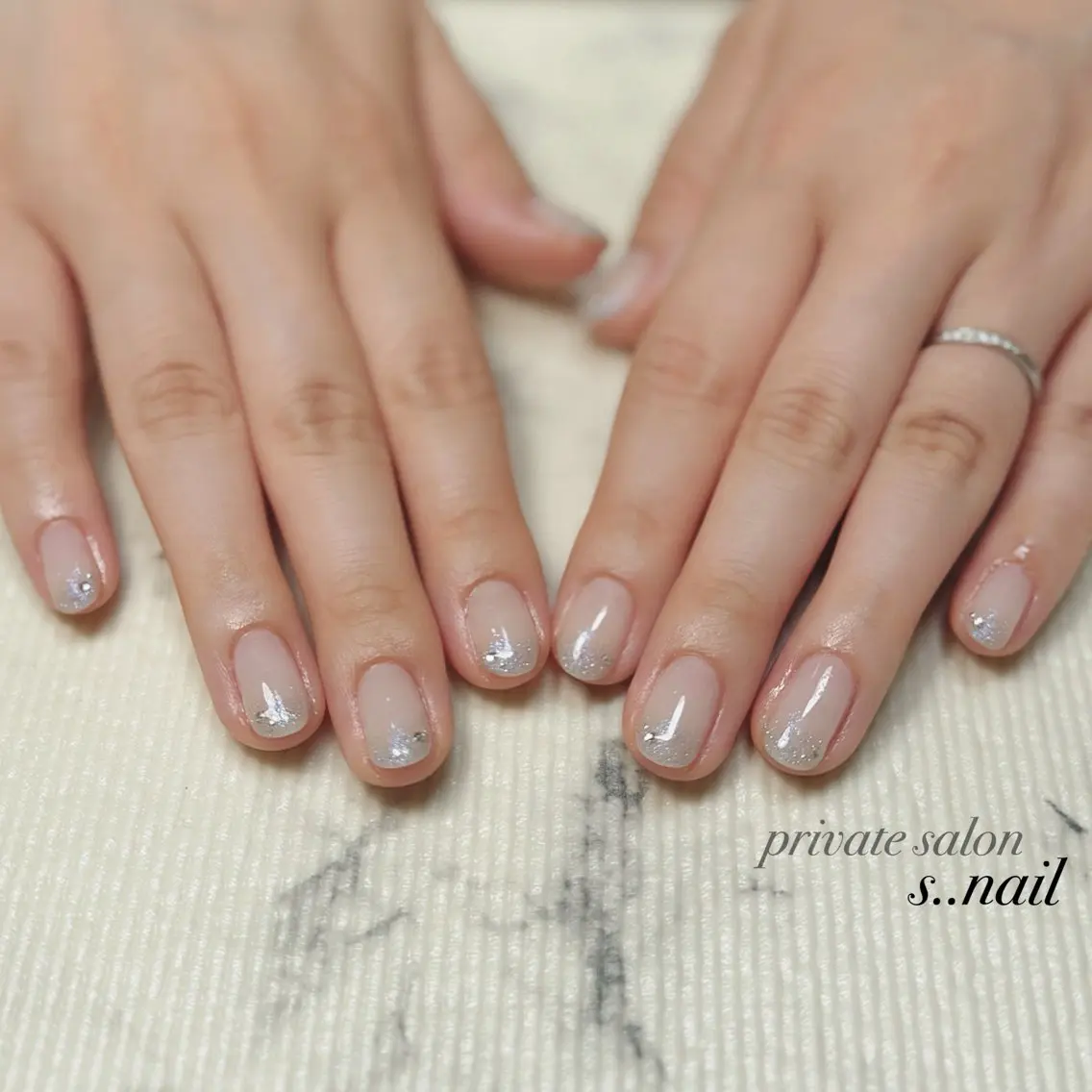 ネイル ラメ(グリッター) ラメグラデーション ハンドネイル フットネイル s..nail / MORITAのネイルデザイン