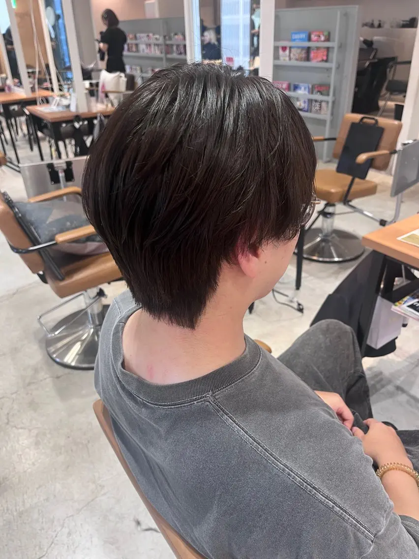 パーマ メンズ カット パーマ 大阪韓国メンズ特化 LUNAのヘアスタイル