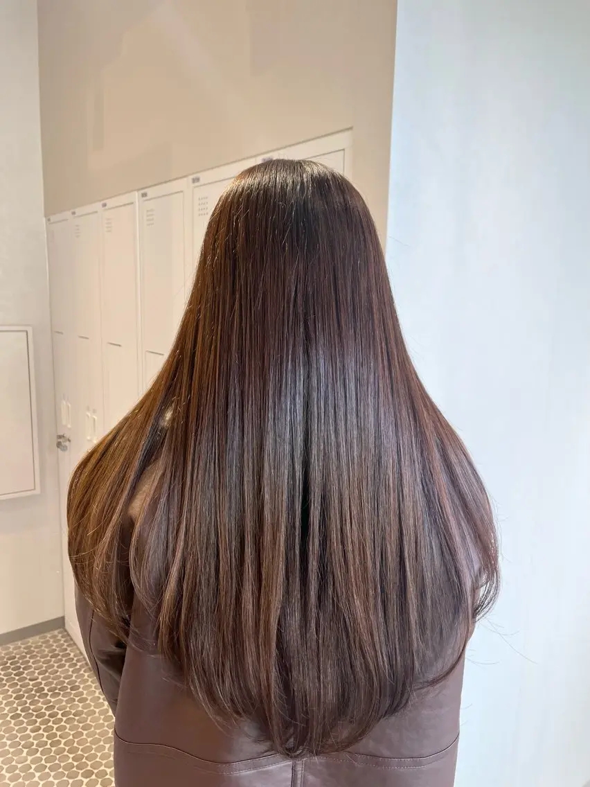 ロング レイヤーカット ロング カット ヘアカラー 大宮レイヤーカット× 透明感カラー　rioのヘアスタイル