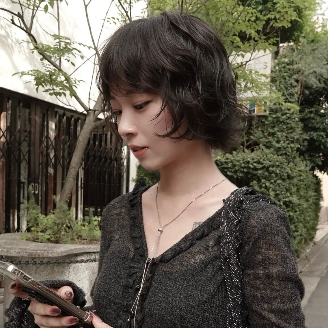 ミディアム カット パーマ 川田大輝 ナチュラルモードのヘアスタイル