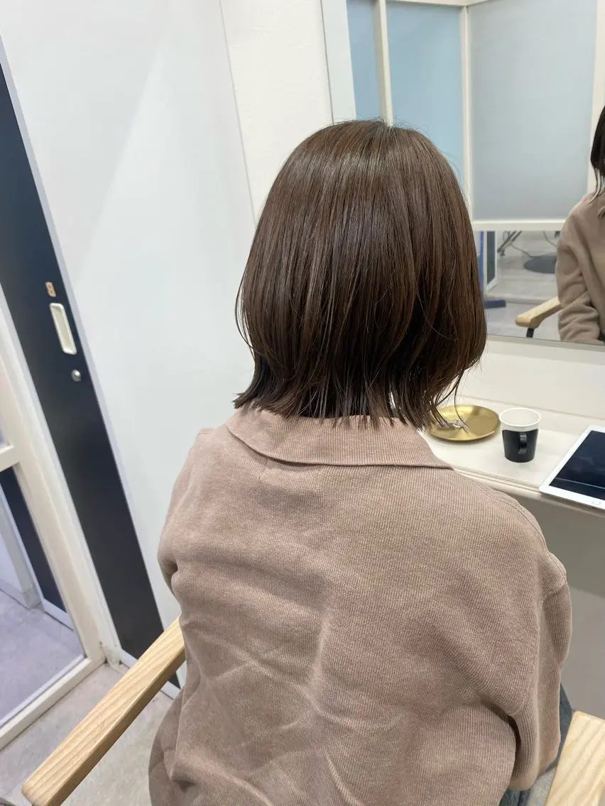 ショート ヘアカラー トリートメント 透明感カラー/ FRAME天王寺✨のヘアスタイル