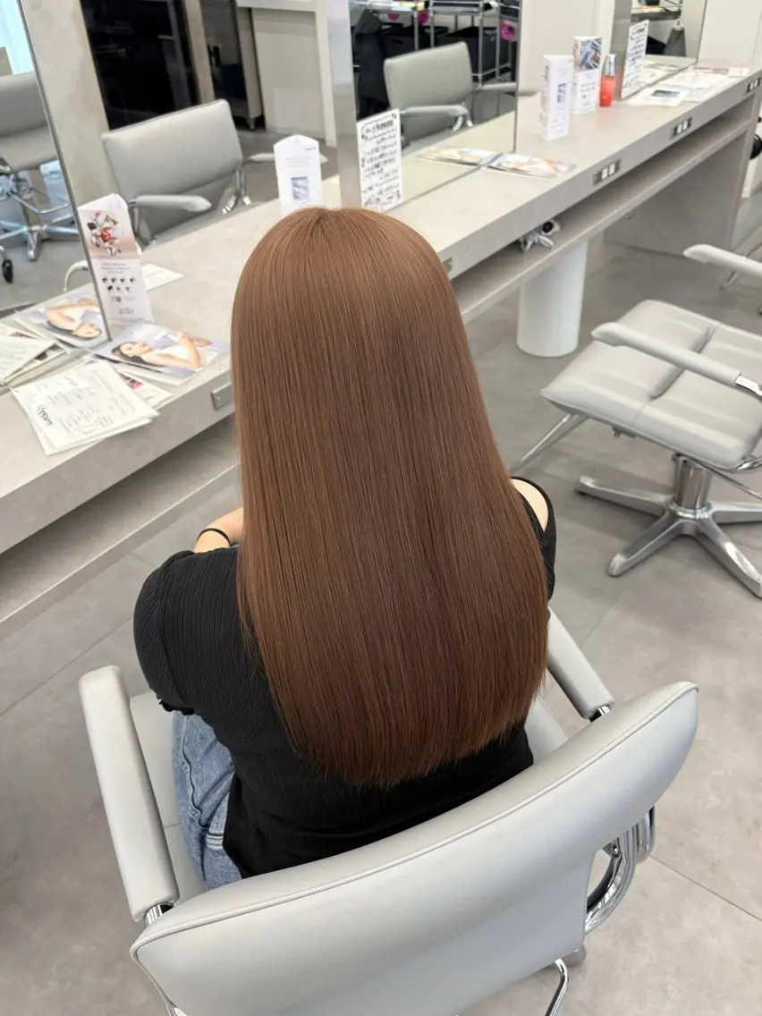 ロング カラー カット ヘアカラー 🍀透明感ナチュラル カラー🍀じゅんのヘアスタイル