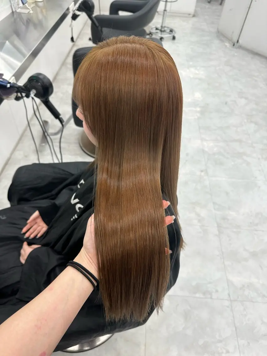 カラー ヘアカラー トリートメント 透明感ベージュ🎀 Anju/渋谷🎀のヘアスタイル