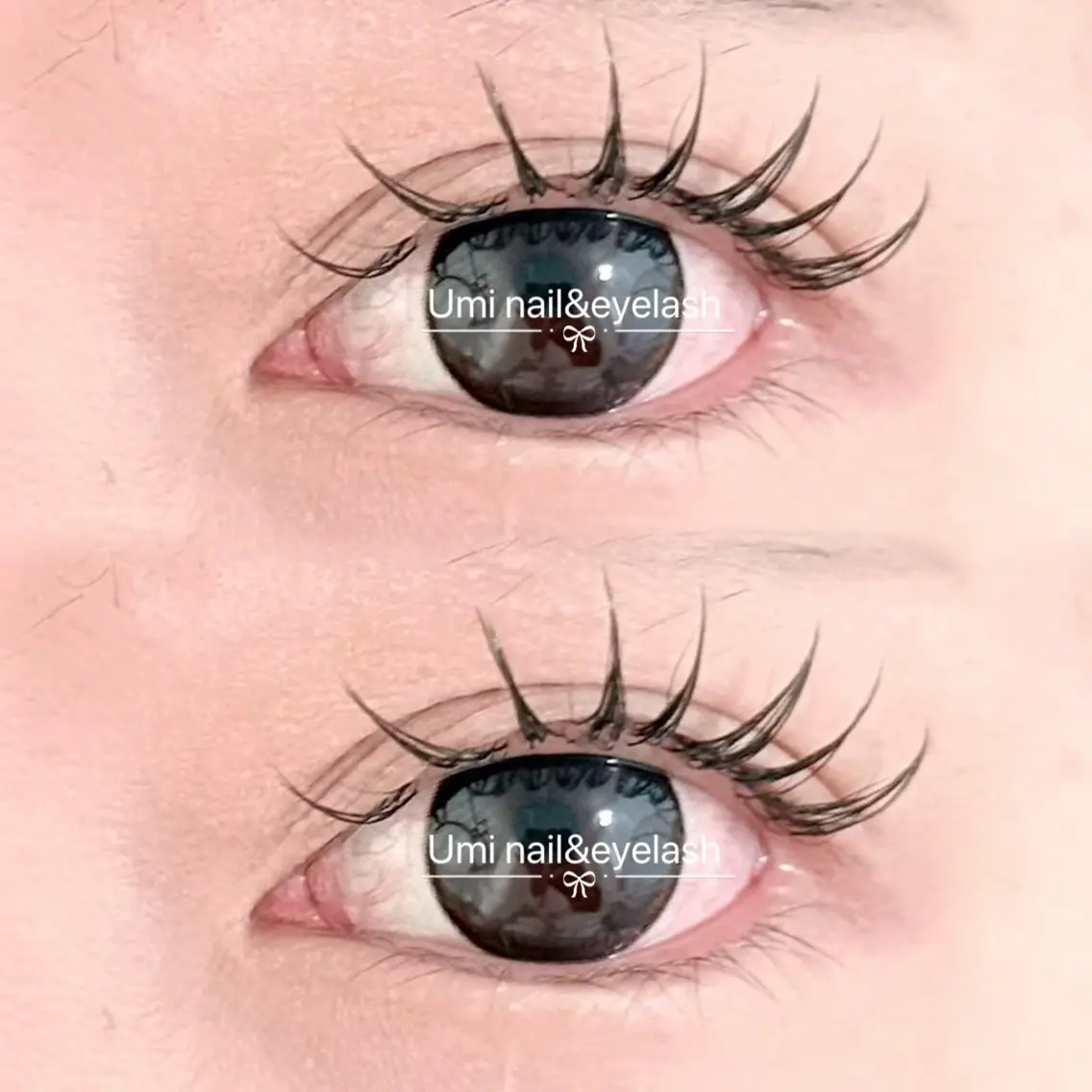 マツエク・マツパ 束感まつ毛 まつげパーマ ワンホンマツエク マツパ 池袋Umi nail eyelash ゆみのネイルデザイン