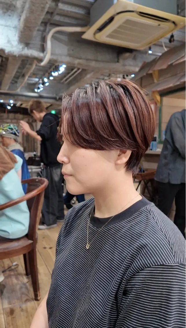 ショート カット ヘアカラー トリートメント まう/丸みショート ・ボブ特化／高円寺のヘアスタイル