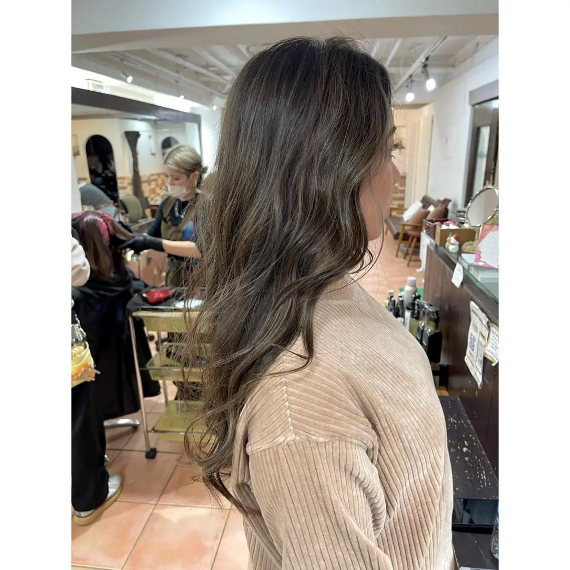 ロング カラー ヘアアレンジ カット ヘアカラー トリートメント 🦋エクステ/透明感 カラー🦋宮川莉央のヘアスタイル