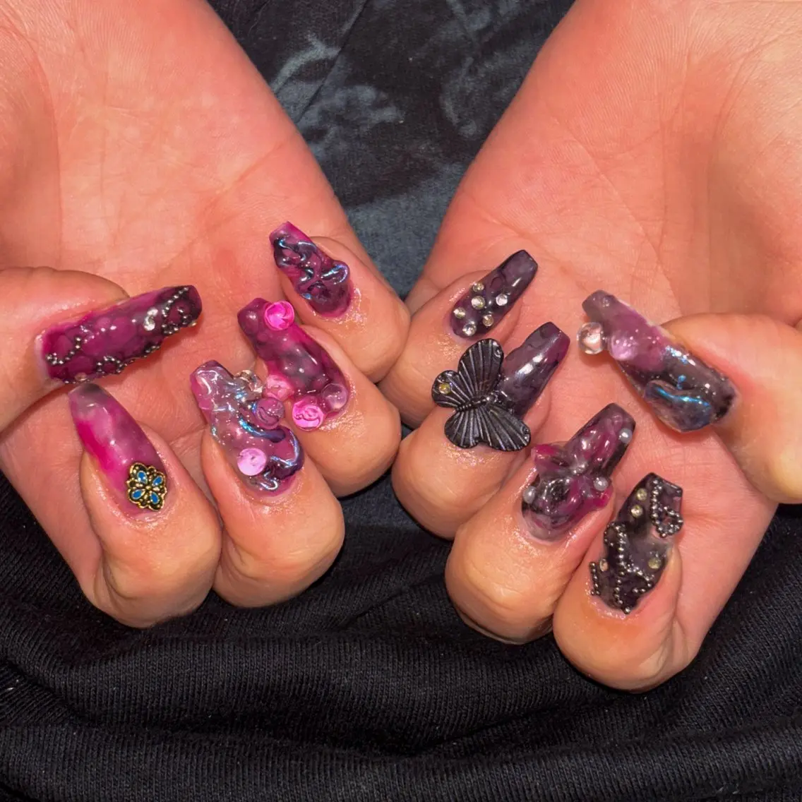 ネイル ニュアンスネイル ハンドネイル .unff サラ🦷のネイルデザイン
