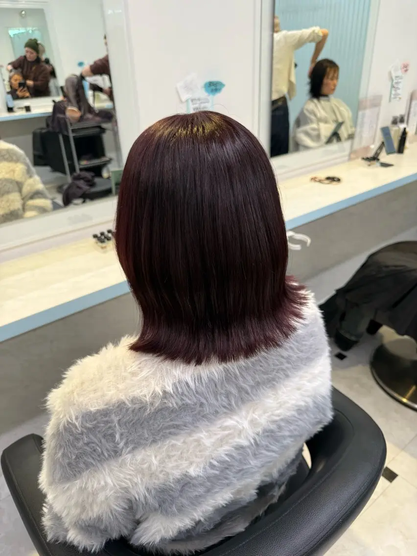 カラー ヘアカラー トリートメント 🇰🇷韓流暖色ヘア 🍒saaya🍒のヘアスタイル