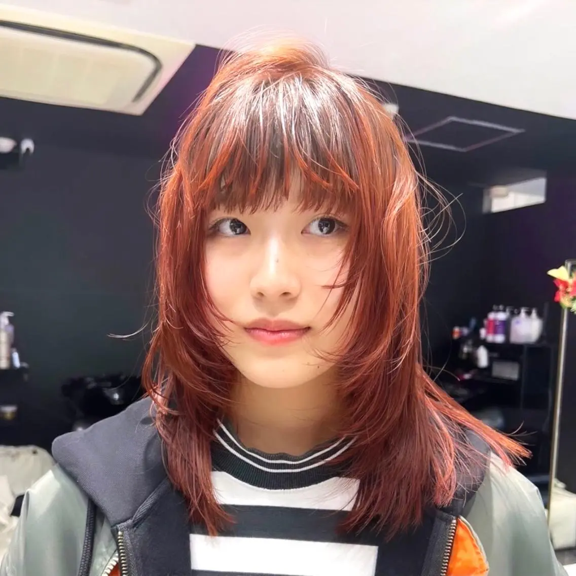セミロング 🐺ウルフ×ハイトー ン🖤Yukinoのヘアスタイル