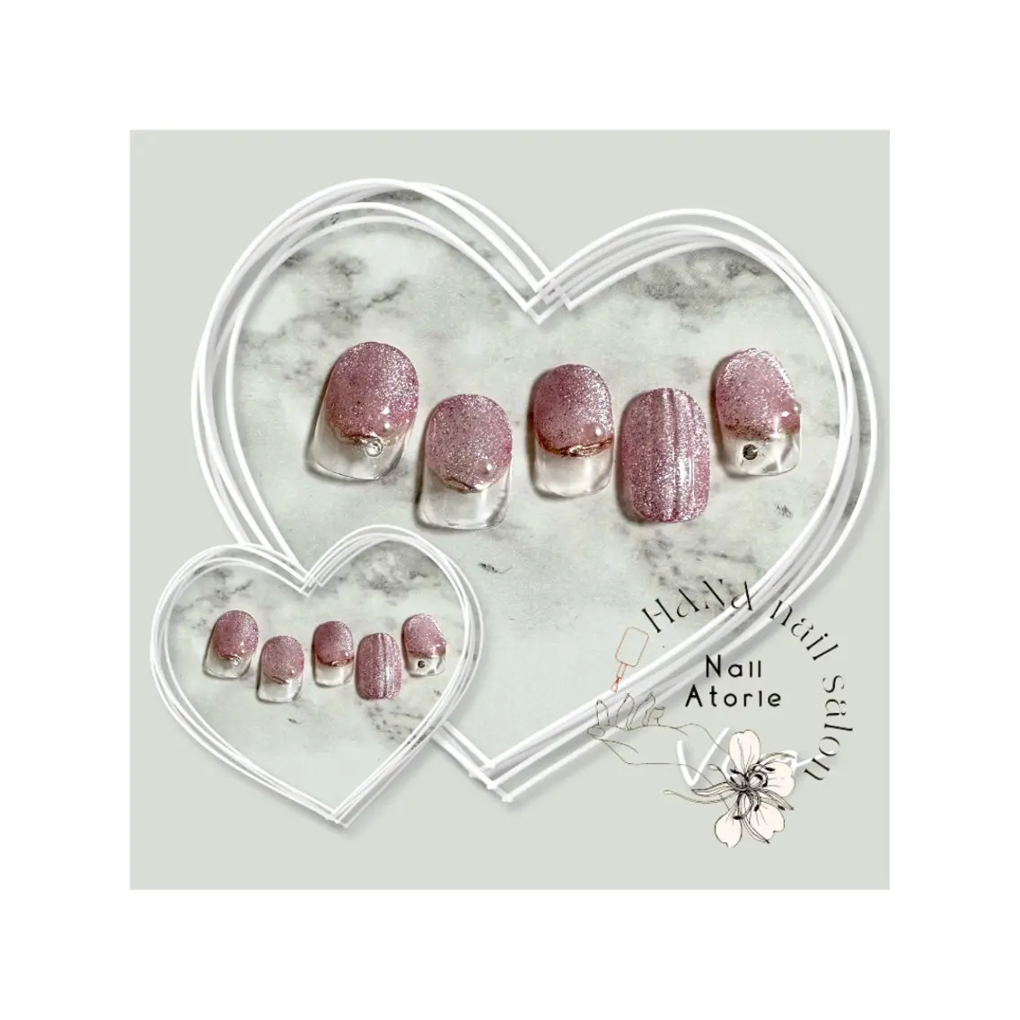 ネイル マグネットネイル ハンドネイル HaNA 　nail salonのネイルデザイン